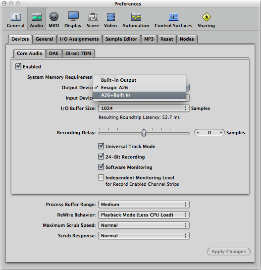 How to combine multiple audio interfaces by creating an aggregate device on Mac OS X v10.6 Snow Leopard
